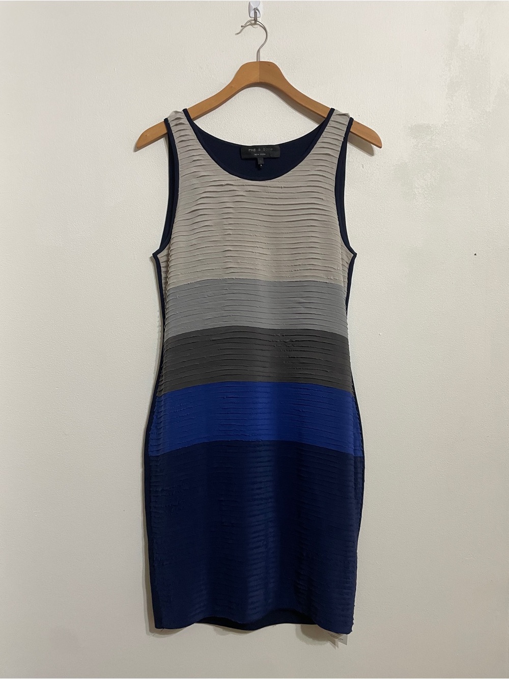 rag & bone Silk Sleeveless Bodycon Mini Dress